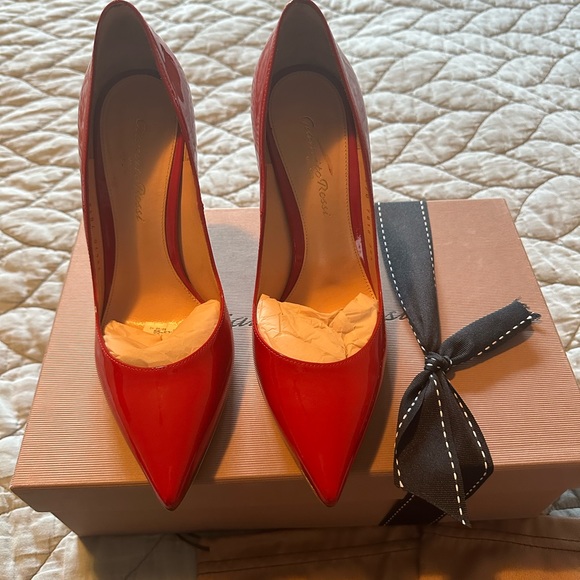 Gianvito Rossi 115 Tabasco Red pumps 36.5 - Picture 4 of 13